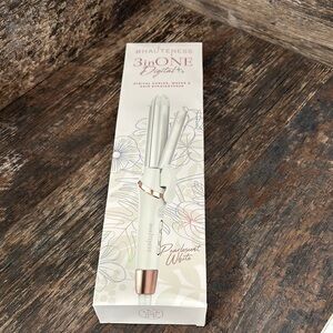 Hauteness 3-in-ONE Digital Curler Waves Straightner Styler - Pearlescent White